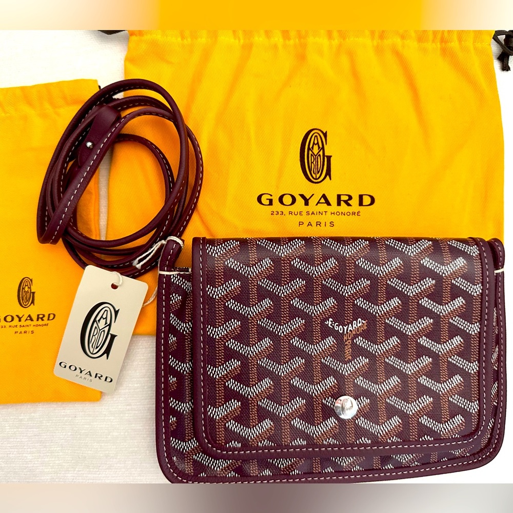 BNWT Goyard Plumet Burgundy